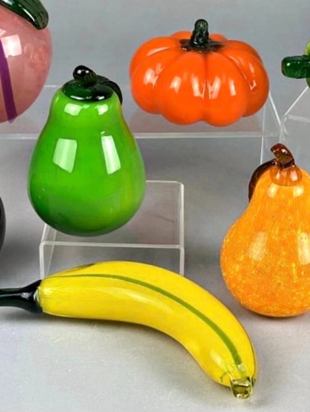 Glass Fruit Decor